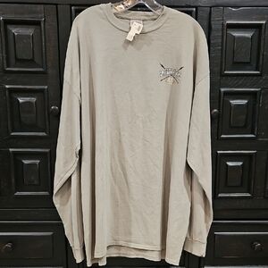 Houndstooth Clothing Co. Comfort Colors Men's Beige Long Sleeve Tee